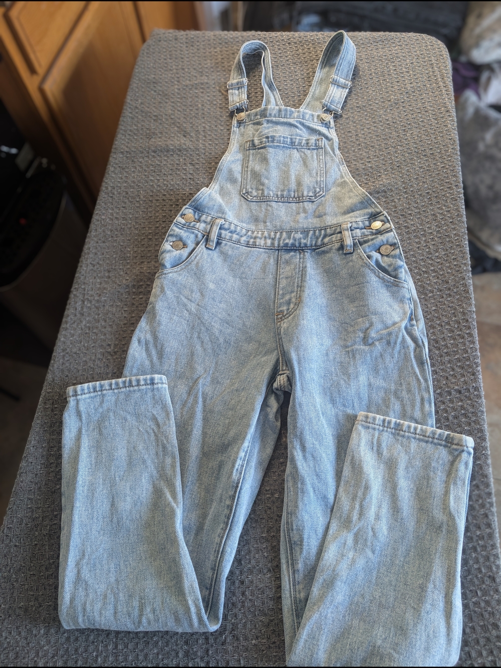 Light Wash Denim Overalls for Women - Classic Blue
